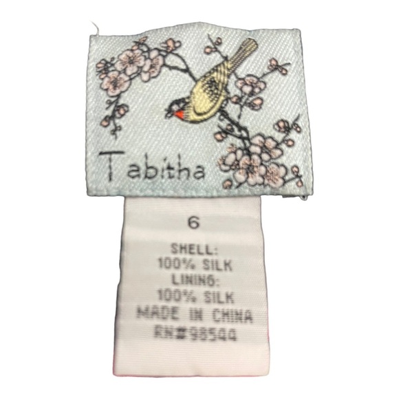 Tabitha womens silk halter neck zipper side baby doll floral blouse size 6 - Picture 9 of 10